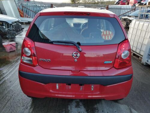 2009 NISSAN PIXO REAR BARE BOOTLID / TAILGATE IN Z9T RED WITH GLASS